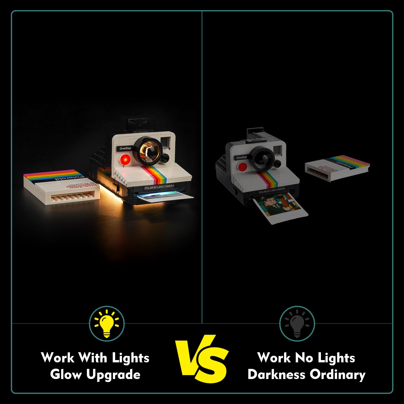 Light Kit for Lego Polaroid OneStep SX-70 Camera, Lighting Set for Lego 21345 Polaroid OneStep SX-70 Vintage Camera - Image 3