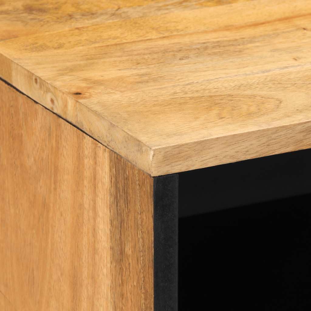Mobiletto portaoggetti Comodino per camera da lettoComodino Marrone 50x33x60 cm in Legno Massello di MangoAdatto alle camere da letto