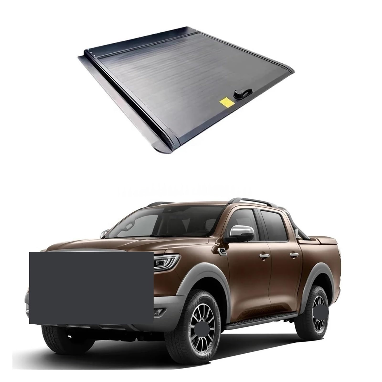 Copertura avvolgibile retrattile in lega di alluminio addensata compatibile con JAC T8 Pro 2018-2024 Dr Pk8