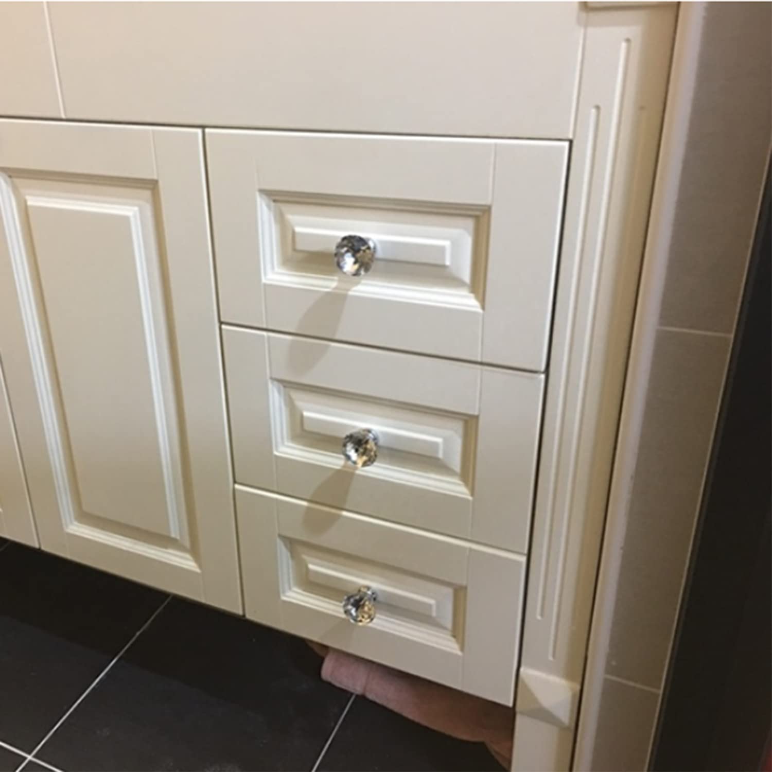 2 Poignées Porte Entrée Sur Plaque Cylindre Margaud Inox Brillant, Entraxe 195mm | Leroy Merlin