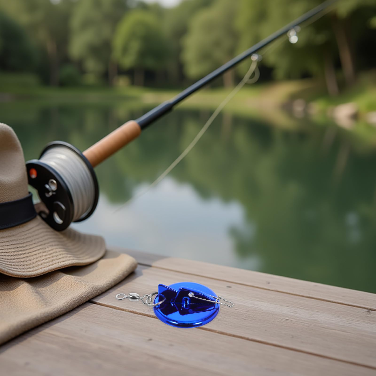 INOOMP Deeper Diver: Disco de Pesca de precisión con eslabón Giratorio en Forma de 8 - Conectores de Cable de Grado Marino - Pieza de profundizador para Pesca en el mar, curricán y señuelos de