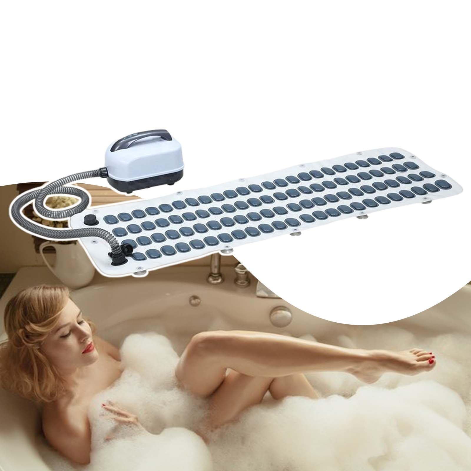 Alfombrilla de baño de masaje contra el estrés con burbujas eléctricas