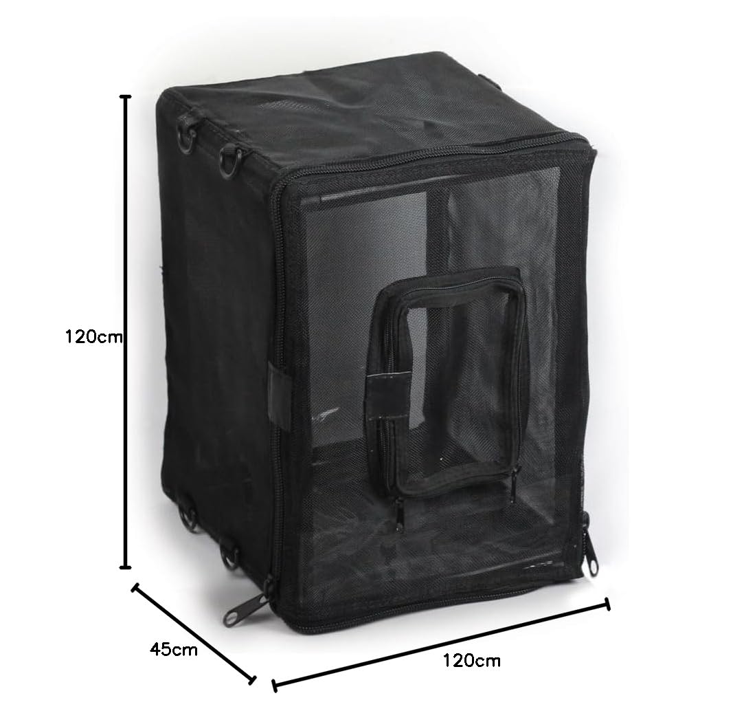 Reptiles Planet Naturarium - Terrario Rectangular de Malla Flexible (75 x 45 x 120 cm)