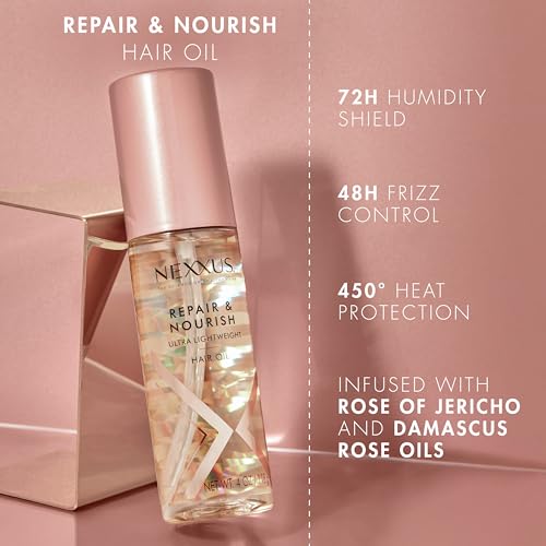 Nexxus Ultra Lightweight Hair Oil Repair & Nourish For Intense Nourishment With Styleprotect Technology & Rose Of Jericho Oil 3.3 Oz thumb #2