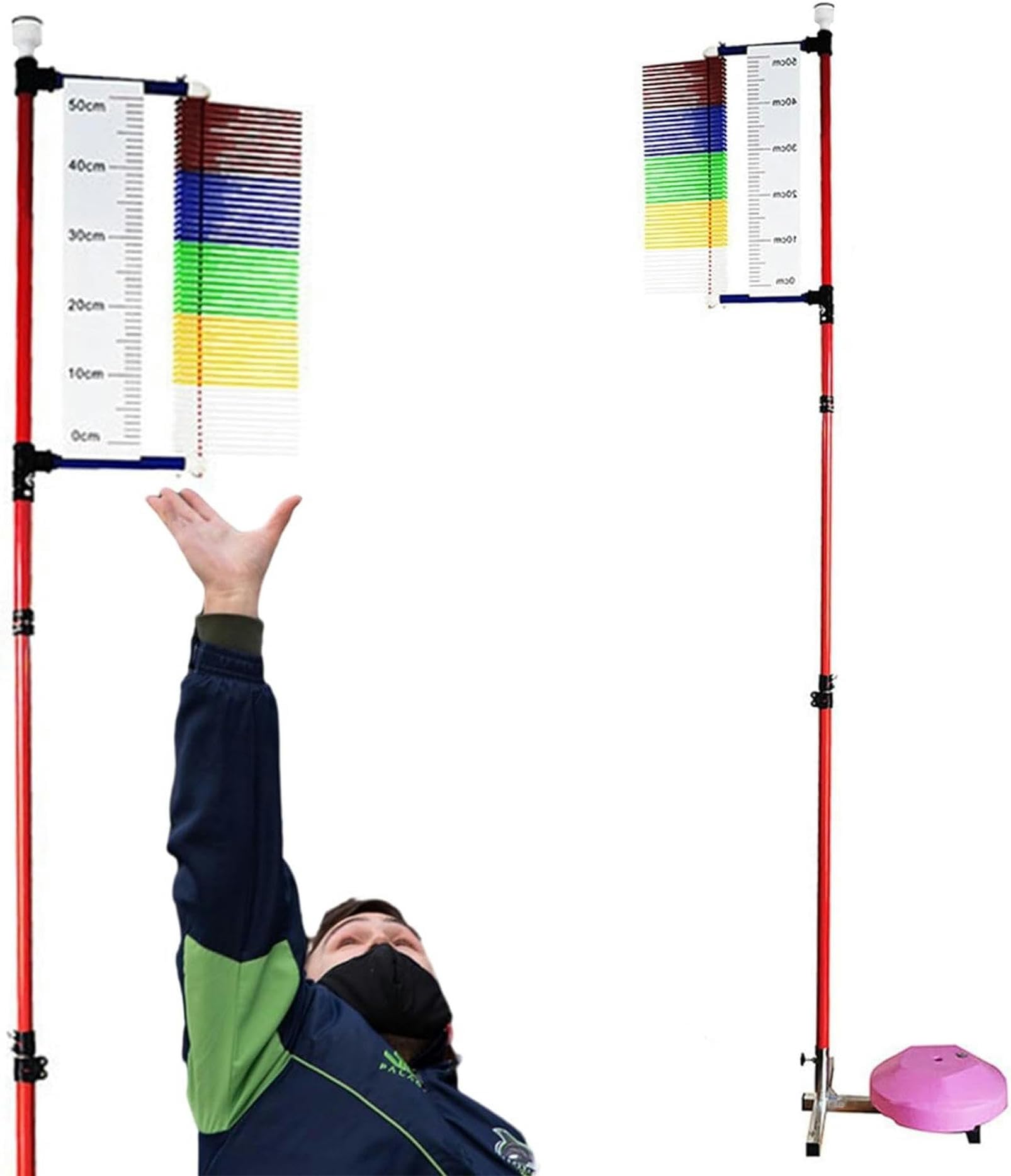 Bâton de test pour entraîneur de saut vertical adaptable de 1,20 m à 3,50 m