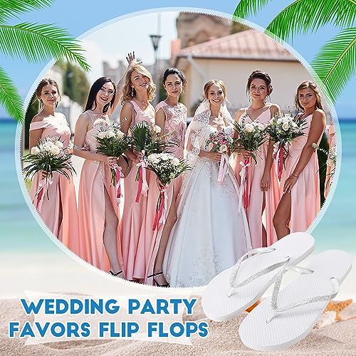 Ramede 24 Pairs Flip Flops Bulk Soft Wedding Sandals Hotel Spa Wedding Slippers for Guest Pool Shower Party Reception2
