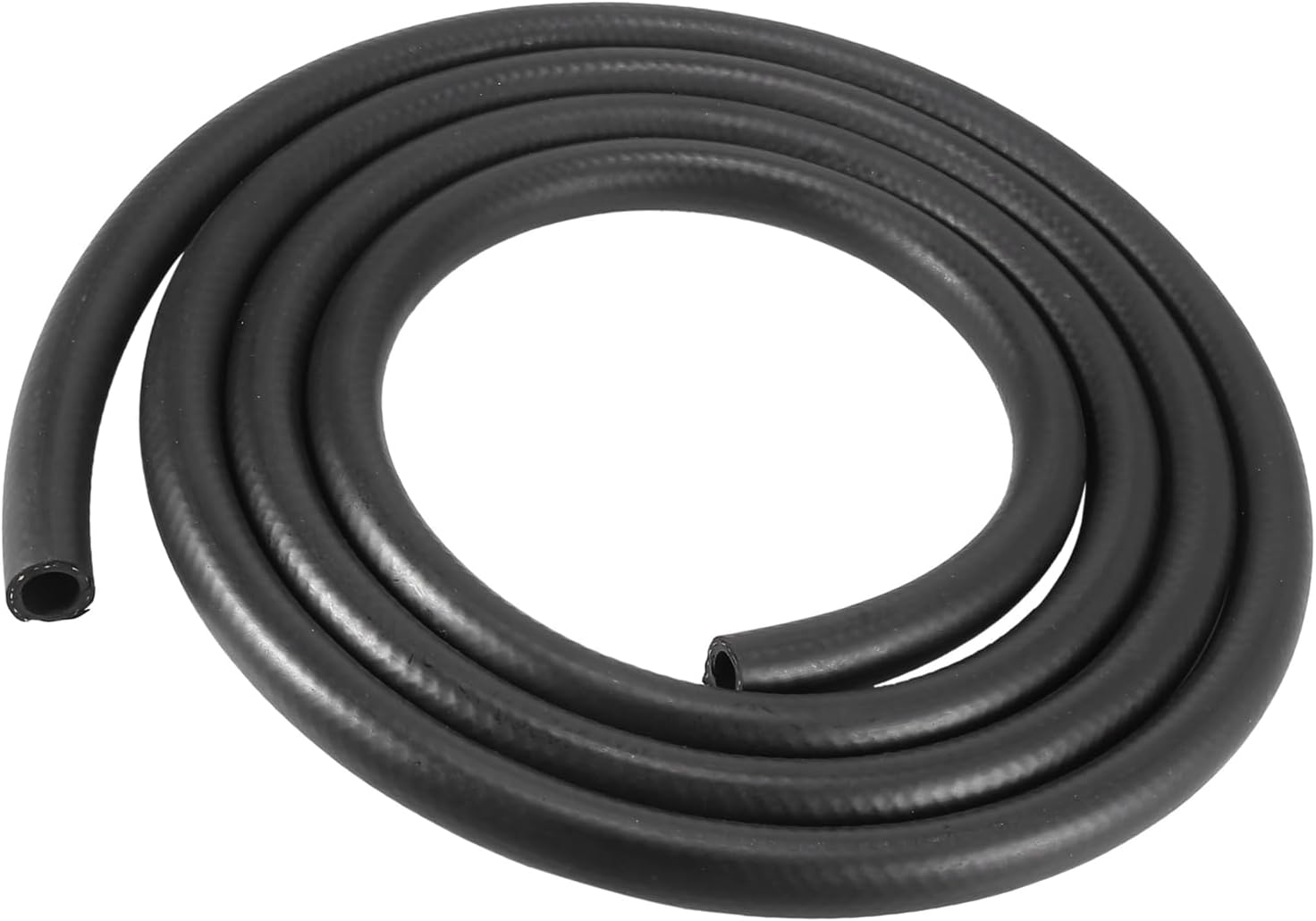 10ft Black Nitrile Rubber Fuel Line Hose, 9/16" ID x 4/5" OD, Push-on Fittings, 1 Pack