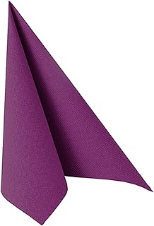 250 Premium servilletas de "Royal Collection" 1/4-pliegue de 40 cm x 40 cm lila