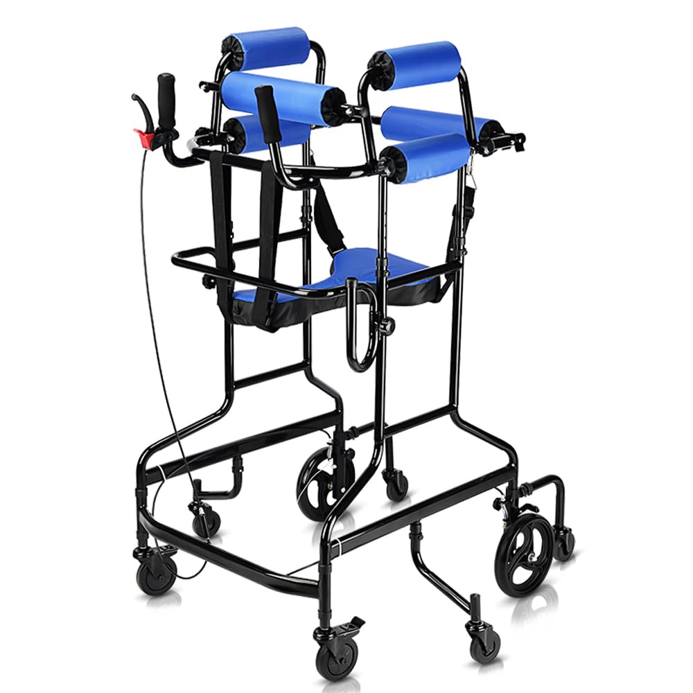 KosmoCare Gait Training Walker|8‑Wheel|Height & Width Adjustable Forearm Support, Padded Rollers, Safety Brake|for Stroke, Hemiplegia, Cerebral Palsy Rehab|Indoor Mobility Aid for Seniors|136 KG|Black-picture-15