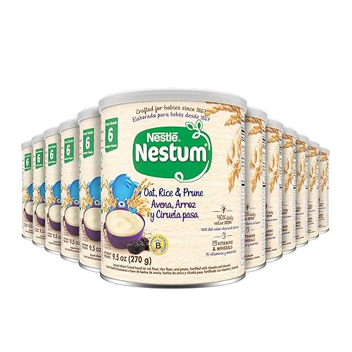 Miniatura 11 de Nestle Nestum Cereal infantil, 5 cereales, 10.6 onzas (paquete de 12)