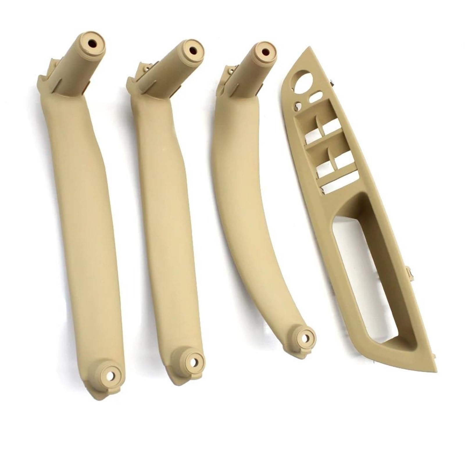 FKHBZM LHD RHD 4PCS Set Inteior Door Pull Handle Kit Replacement Parts for BMW X5 X6 E70 E71 2007-2013(Beige RHD)
