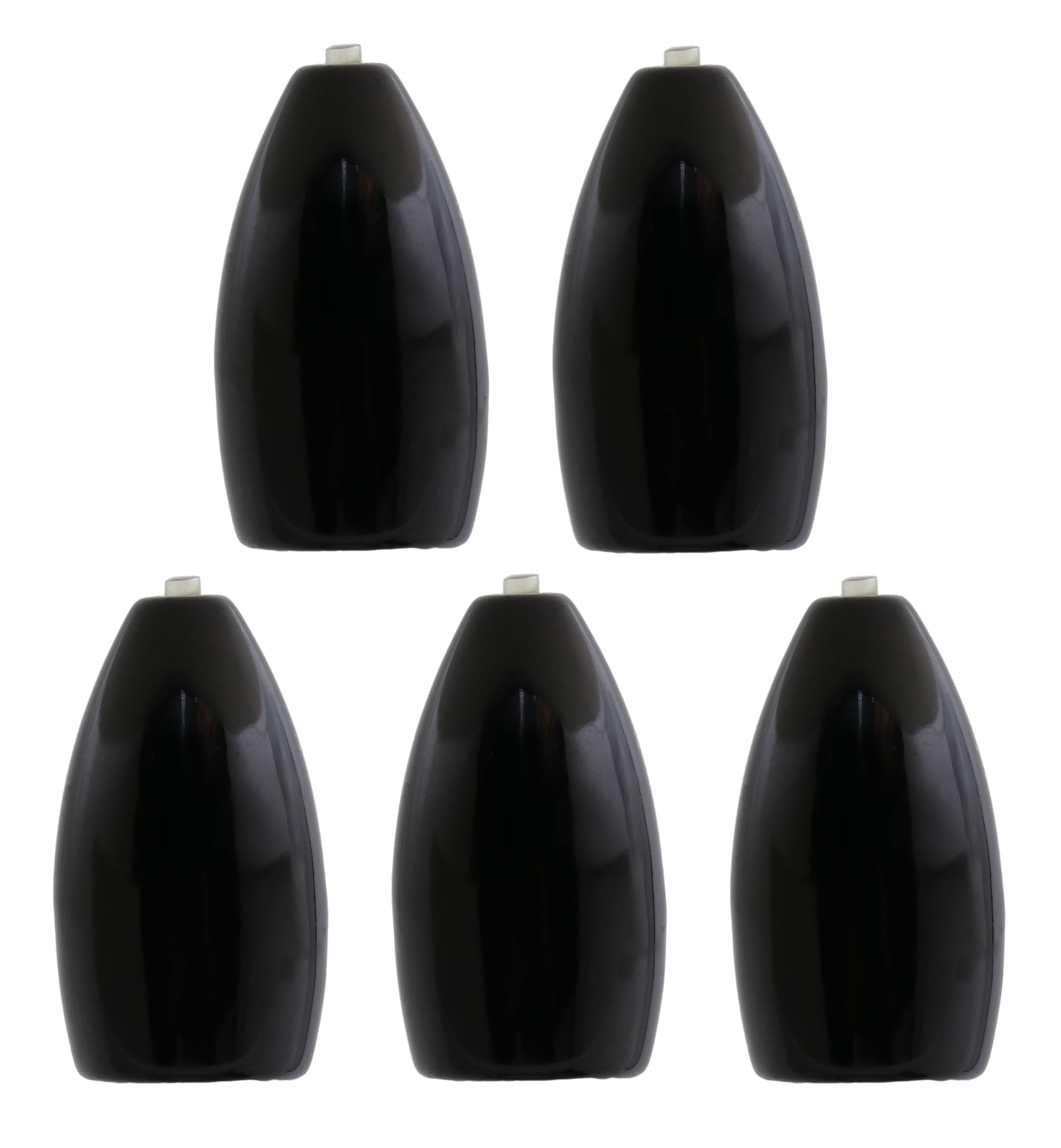 YZD タングステン バレットシンカー TG 64g 2.25oz 【5個】黒