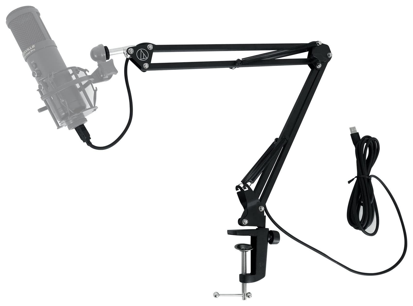audio-technica USBマイク+アーム Amazon | オーディオテクニカ ブームアーム USBマイク録音