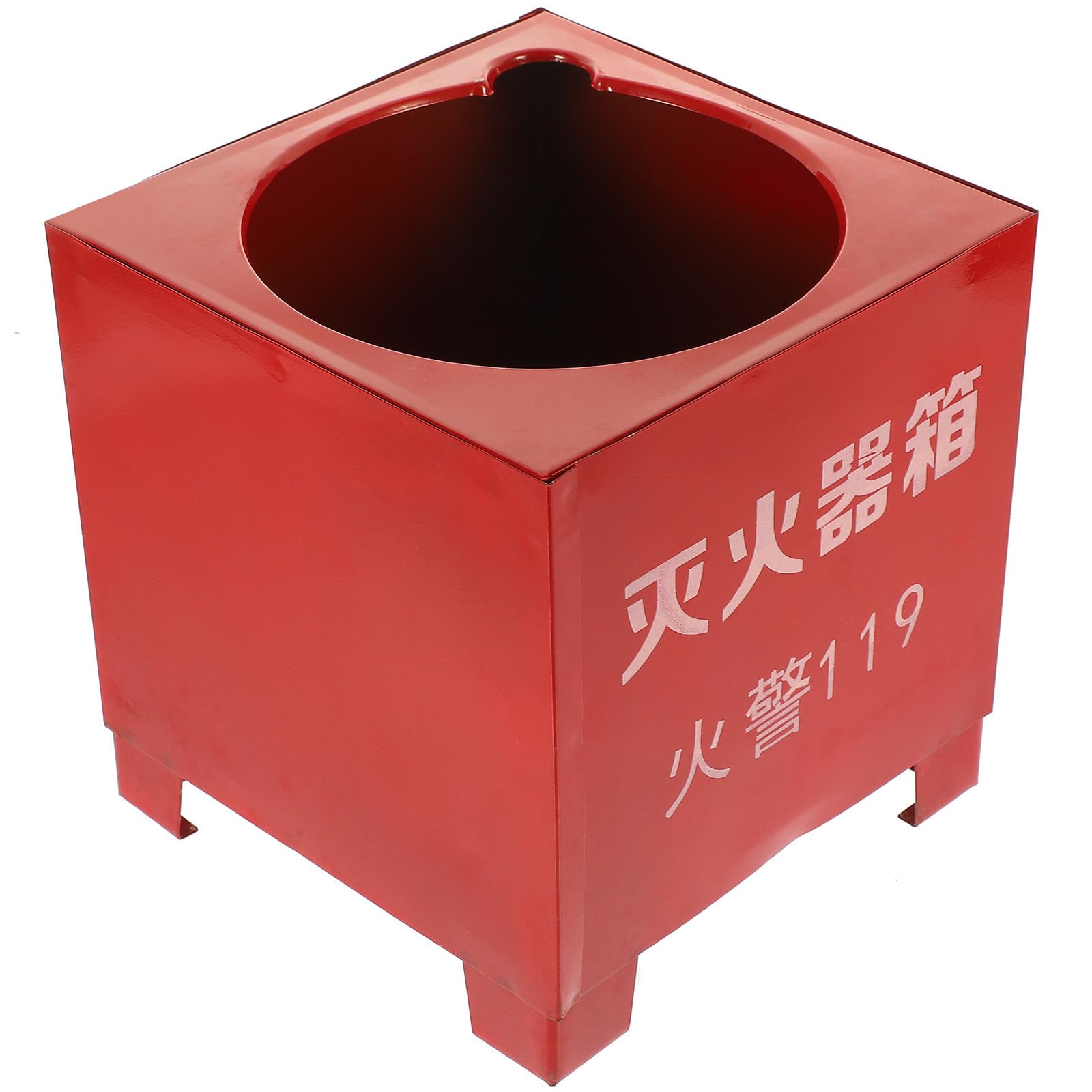 Soporte para extintor de incendios de metal rojo con base de hierro de 3-4 kg 8