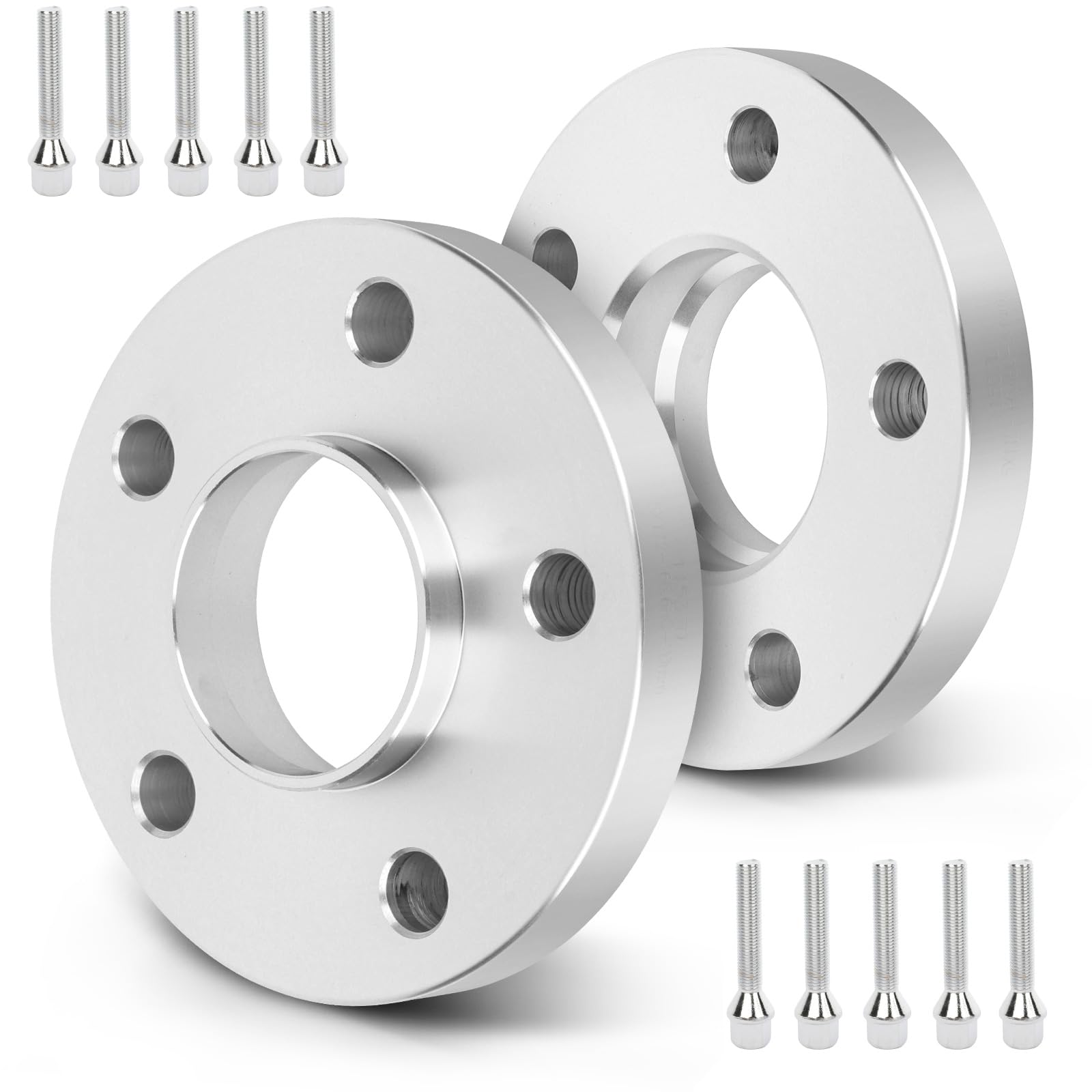 SCITOO 4Pcs 5x100/5x112 Wheel Spacers 20mm Center Bore 66.6mm Studs 12x1.5