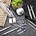 Boao 15 Pieces Metal Mechanical Pencils, 10 Tubes of Refills and 3 Pieces Erasers with Clear Plastic Bottle, 0.7 mm (color set 1 0.7 mm)