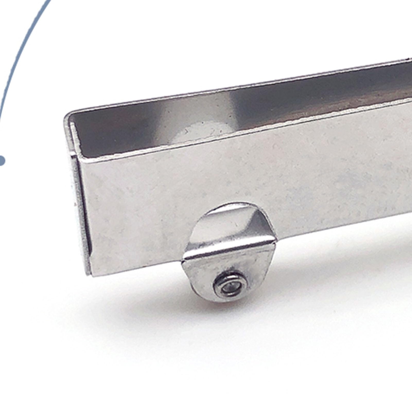 Ausi Morsetti Per Ruote Per Porte In Vetro – 10 Pezzi, Acciaio Inox, Per Vetri Da 8 Mm, Carico 15 Kg