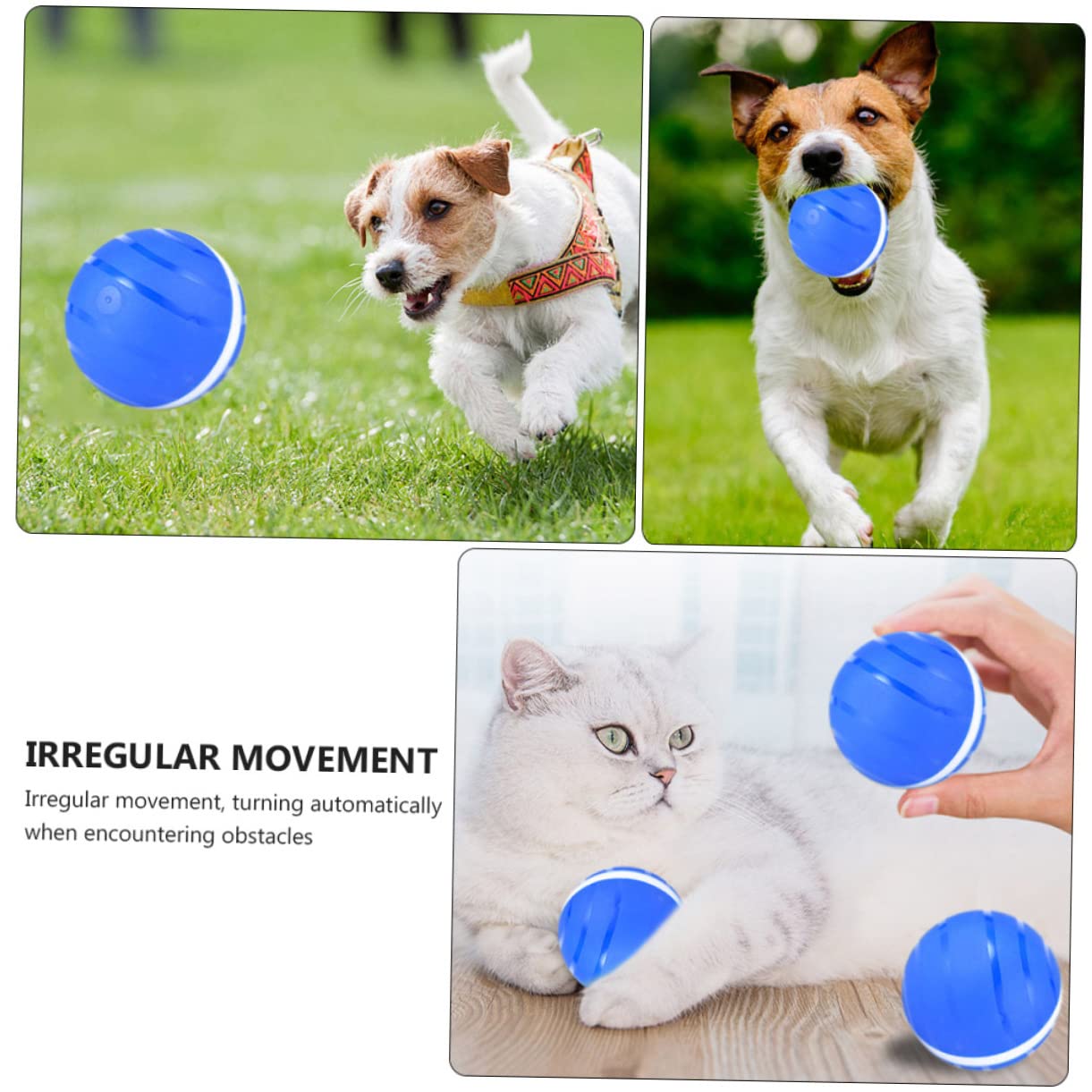 Toyvian Pelota De Juguete para Mascotas Pelota Rodante Interactiva Automática Juguete Inteligente para Gatos Balones Luminosas USB para Gatos