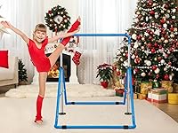 Vista 7 de Gymnastics Bar for Kids, Adjustable Height Gymnastic Horizontal Bars, Folding Expandable Gymnastics Equipment Junior Training Kip Bar for Home