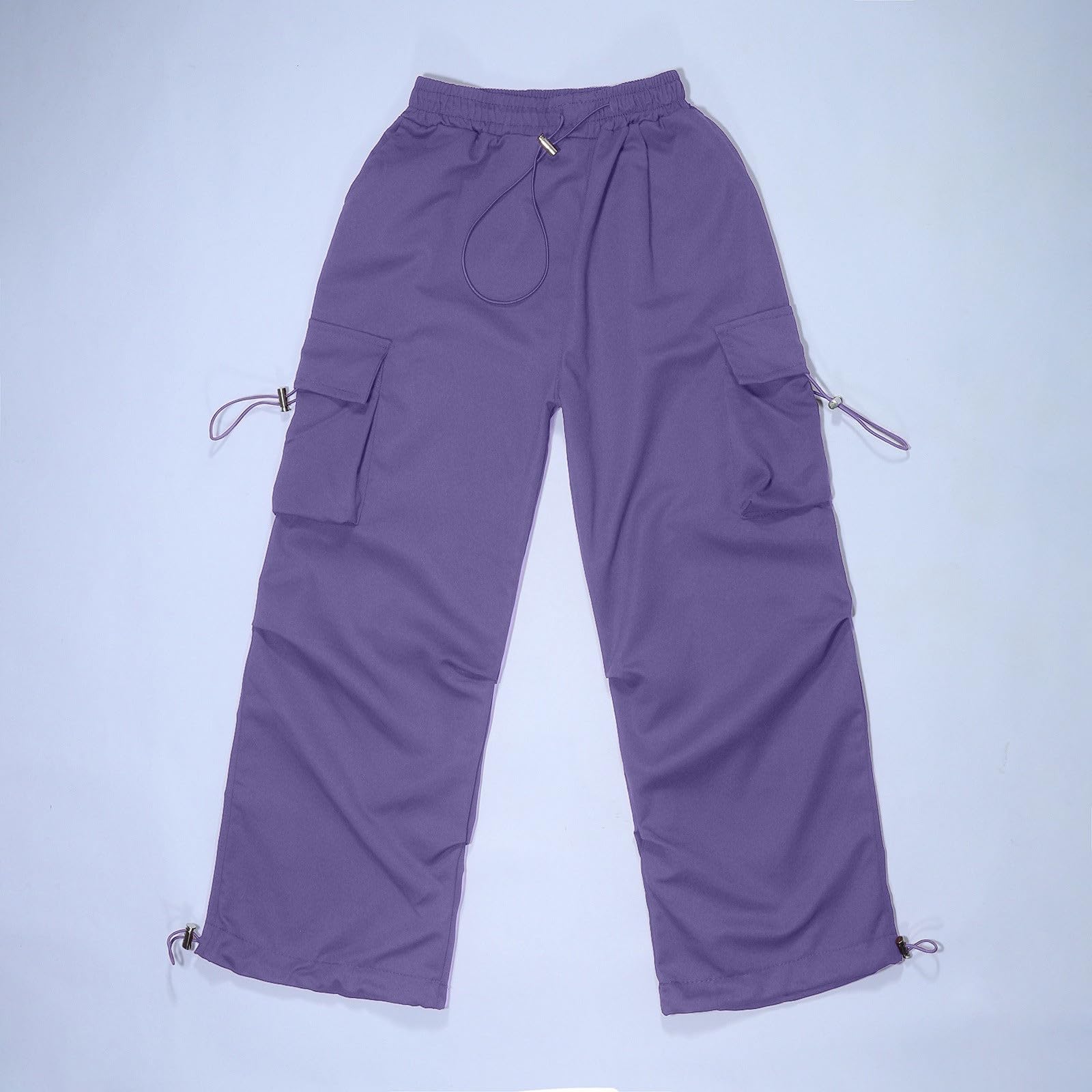Pantalones cargo para niña, pantalones de ocio, hip hop, pantalones deportivos con elástico para correr, pantalones de entrenamiento, adolescentes, pantalones cargo