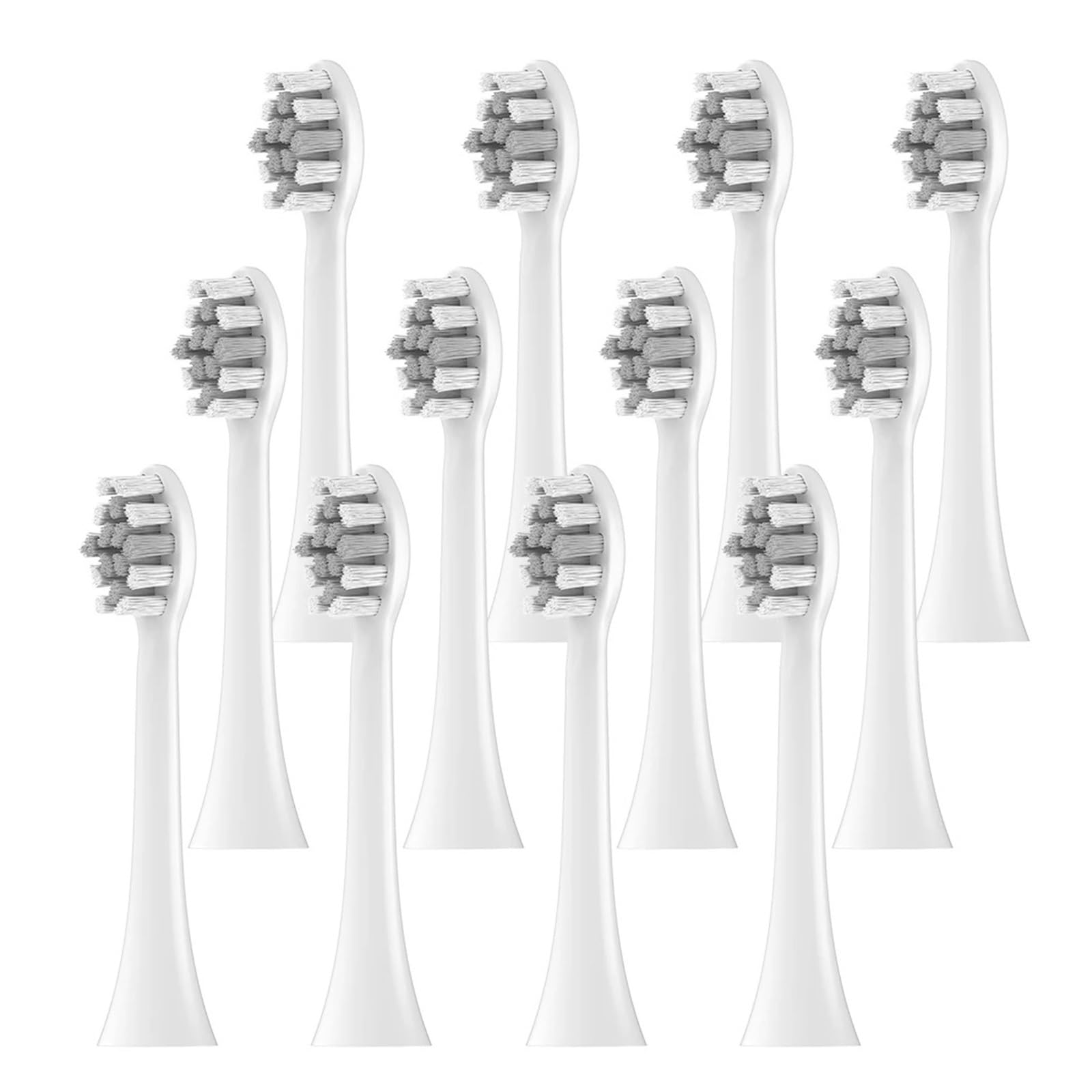 2/4/8/12 Compatible con cabezales de cepillo dientes eléctricos T300 T500/C T700, recambio cepillos(White-12 Pcs)