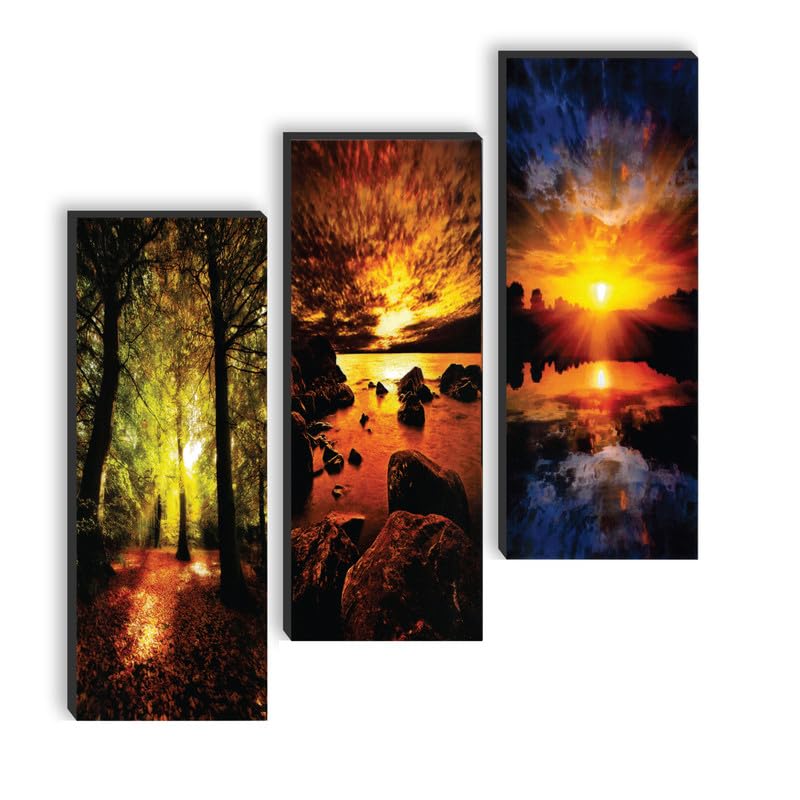 SAF paintings set of 3 Forest And Tree UV textured self adeshive wall painting for home decoration SANF-SJ27 (B0C6M4KHRP) Amazon Price History, Amazon Price Tracker