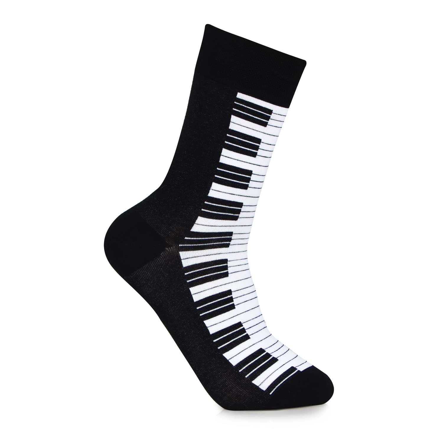 Sponsored Ad - Men's Piano Note Black & White Luxurious Socks