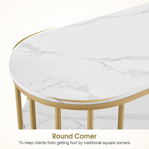 Miniatura 6 de BarberPub Manicura Mesa De Uñas De Mármol Textura Salon Nail Desk Home Spa Belleza Estilista Equipo 2400