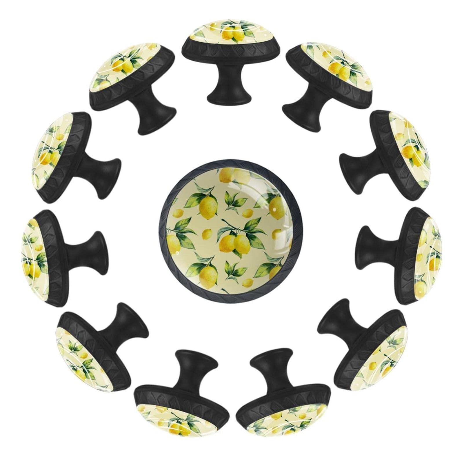 Boutons de tiroir citron jaune 35 mm pour relooker facilement une commode usée