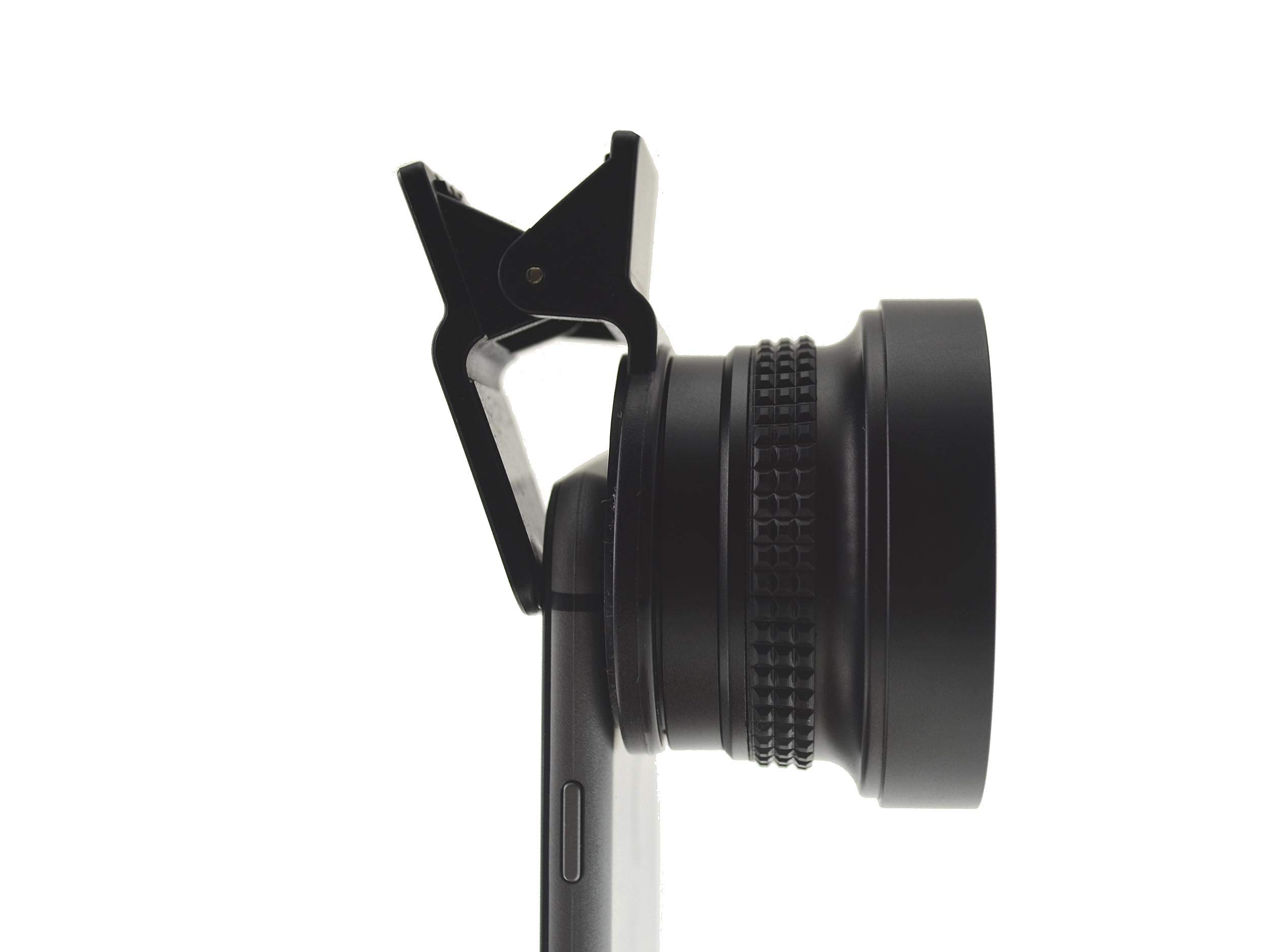 SYSTEM-S Occhi di Pesce e Macro 37 mm Lente con Clip per Smartphone