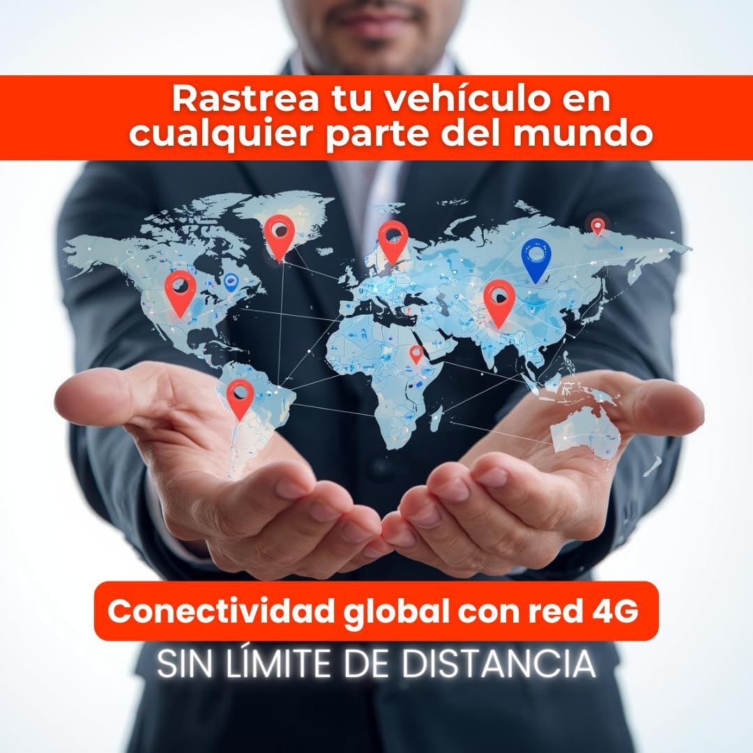 SOOS Localizador GPS para Coche, Moto, Maquinaria y Otros | Seguimiento en Tiempo Real sin Límite de Distancia, con Historial de Rutas y Velocidad | Rastreador GPS Coche con Batería de 10.000 mAh