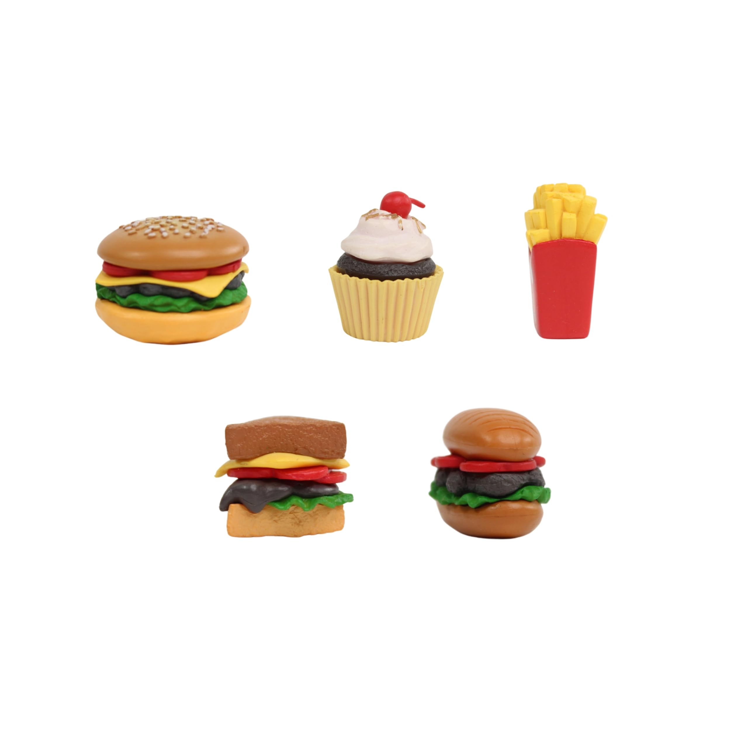 Wonderland (Set of 6) Miniature Toys Fast Food | Doll House Accessories | DIY Craft| Mini Figurines for Display, Photoshop, 4