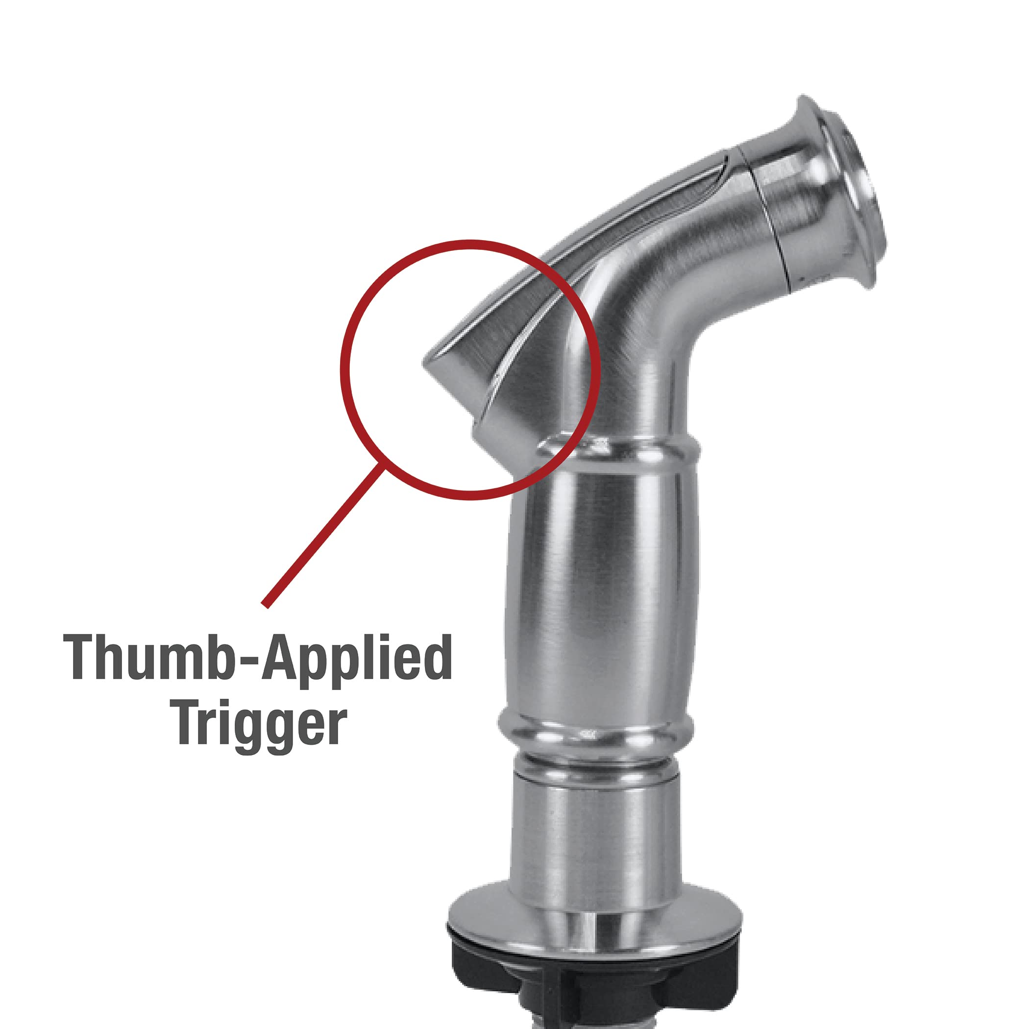 Danco 10334 Pulvérisateur latéral pour évier Chromé, 10335