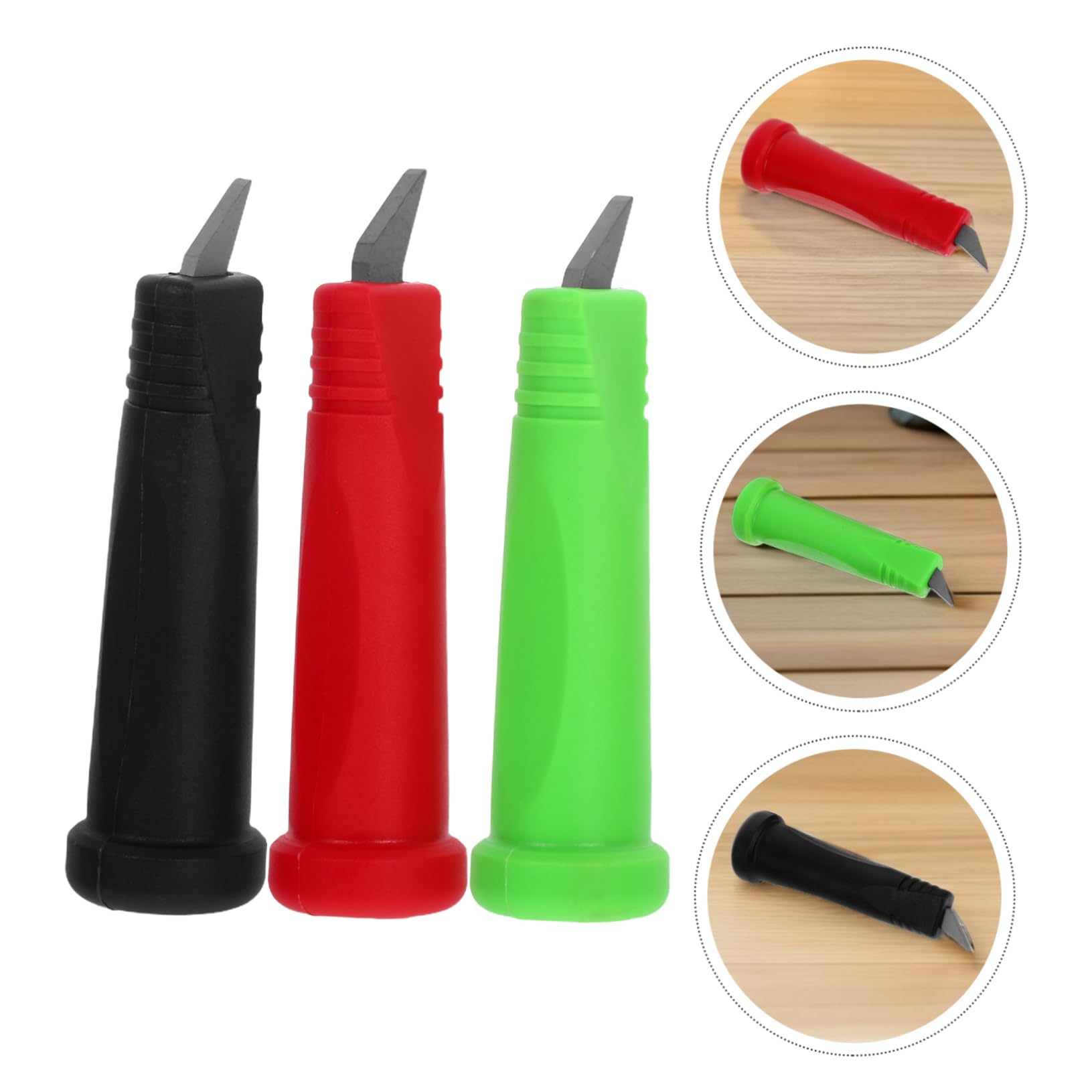 Kisangel Embouts De Bâtons De Ski en Carbure De Tungstène 3 Pièces Antidérapants Compatibles Bâtons De Randonnée Vert Noir Rouge pour Randonnées en Plein Air Équipement De Montagne