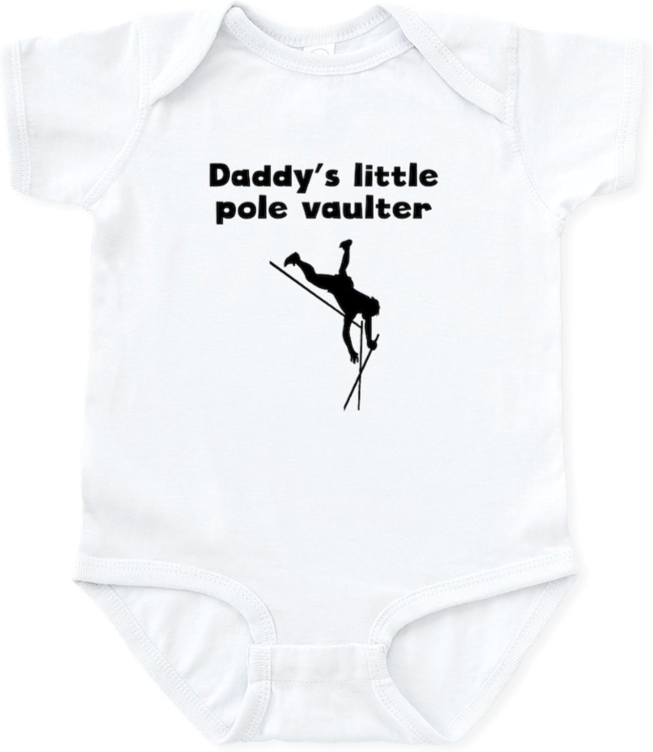 CafePress Daddys Little Pole Vaulter Body Suit Cute Infant Bodysuit Baby Romper