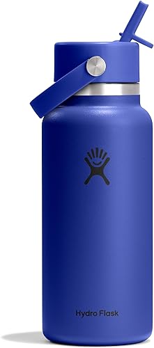 Miniatura 21 de Hydro Flask Botella de agua – Acero inoxidable aislado – Tapa flexible con popote de boca ancha, antiderrames, a prueba de fugas y recargable en 32