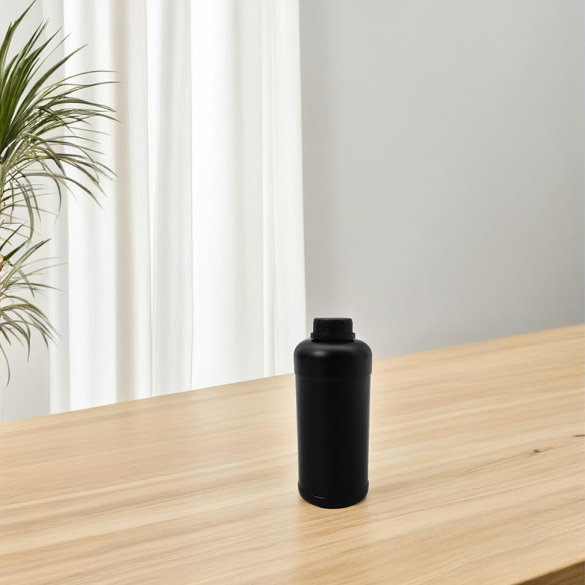 Botellas de Plástico Opacas para Laboratorio 6 Unidades de 1000Ml Tapa Segura para Almacenamiento y Dispensación de Reactivos y Muestras Químicas
