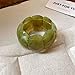 Retro Acrylic Chunky Geometric Elastic Bangle Bracelets Colorful Wide Chunky Irregular Resin Wristband Statement Bracelet for Women Fashion Party Wedding Jewelry Gifts-Green