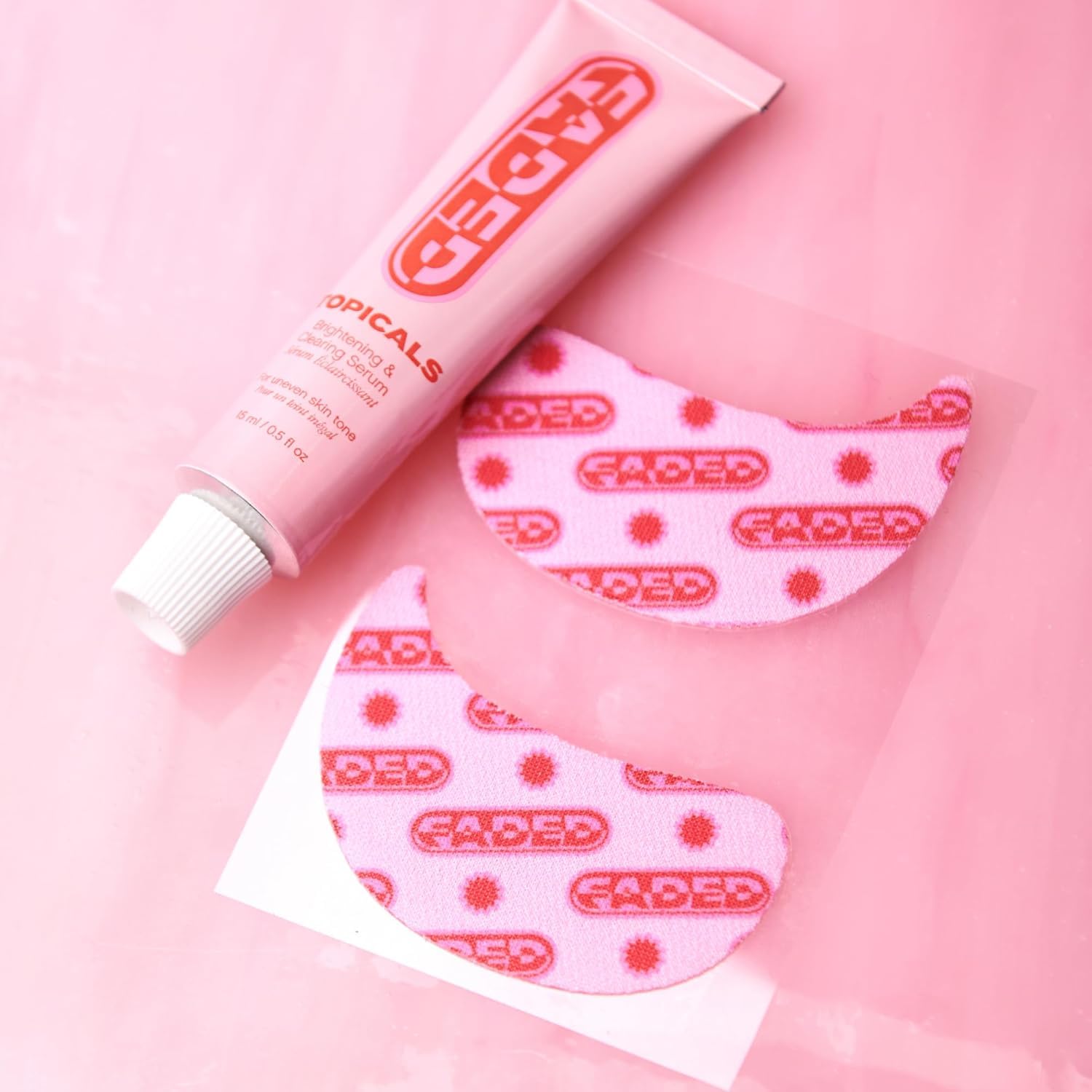 Topicals Faded Brightening Under Eye Masks | Patches to Depuff, Hydrate, Brighten and Cool | Reduce Dark Circles and Fine Lines | Contains Kojic Acid, Caffeine and Niacinamide (2 Sets of 6, 2 Pack) - Image 8