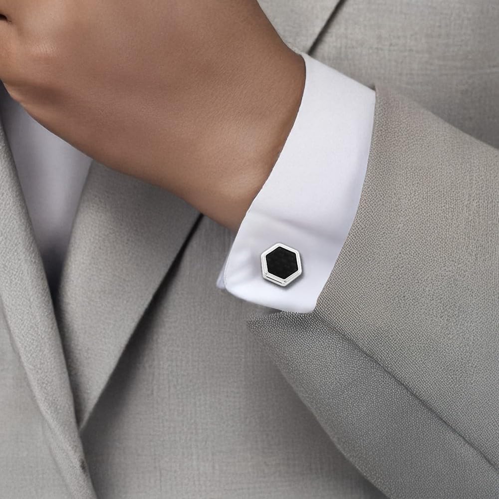 925 Sterling Silver Cuff Links for him IceCarats