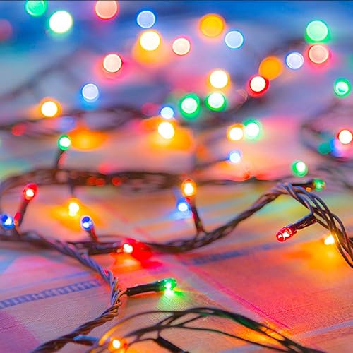 Miniatura 2 de Tira de luces solares de Navidad para exteriores, 2unidades, 72pies, 200LED, 8modos, guirnalda impermeable de luces para jardín, patio, valla,