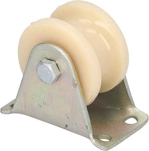 Rueda de ranura tipo U de 1.969in, riel de cuerda de alambre resistente con soporte de 0.098in para equipos de elevación