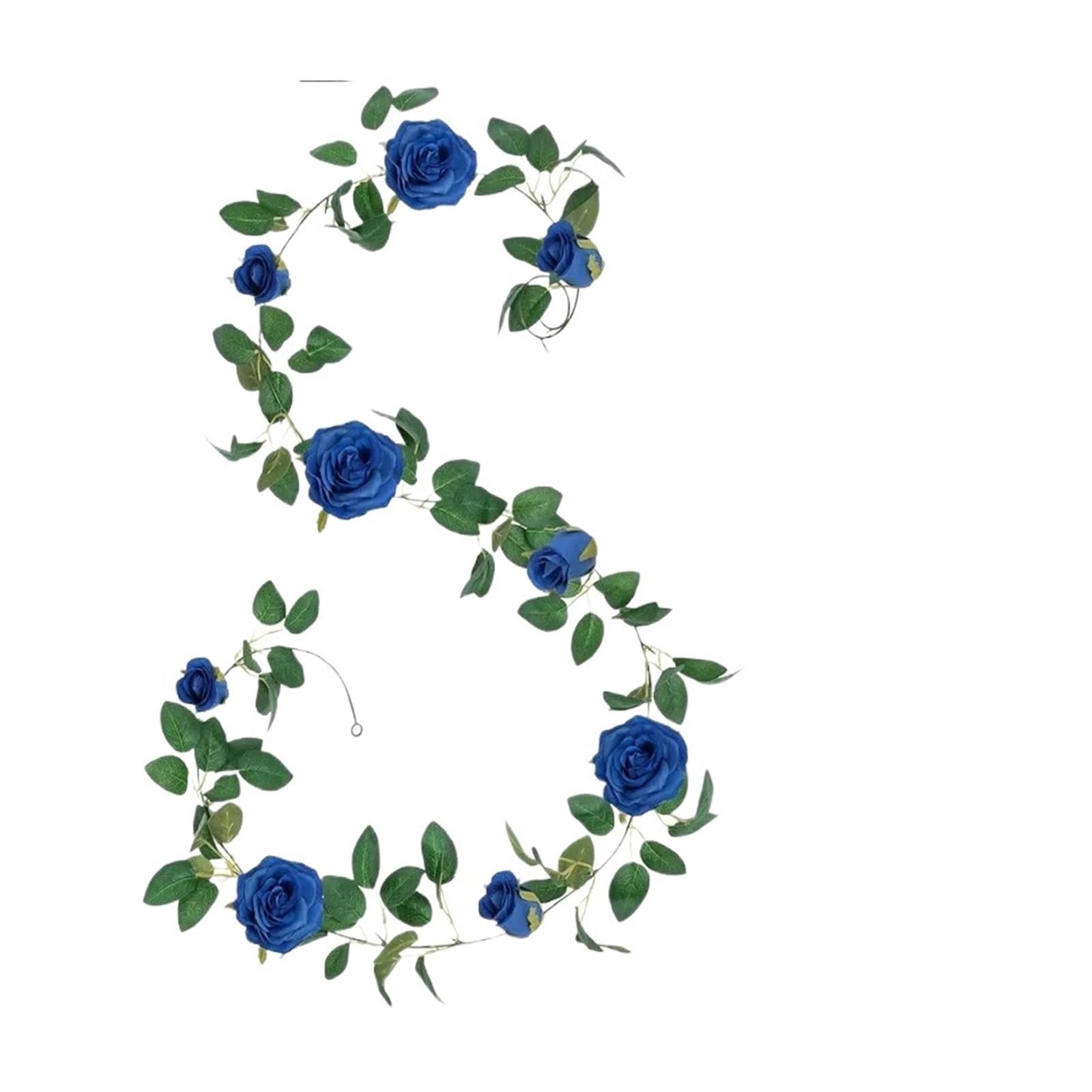 LuoAXINN Artificial Rose Vine Blue Rose Vine Artificial Rattan Silk Flower