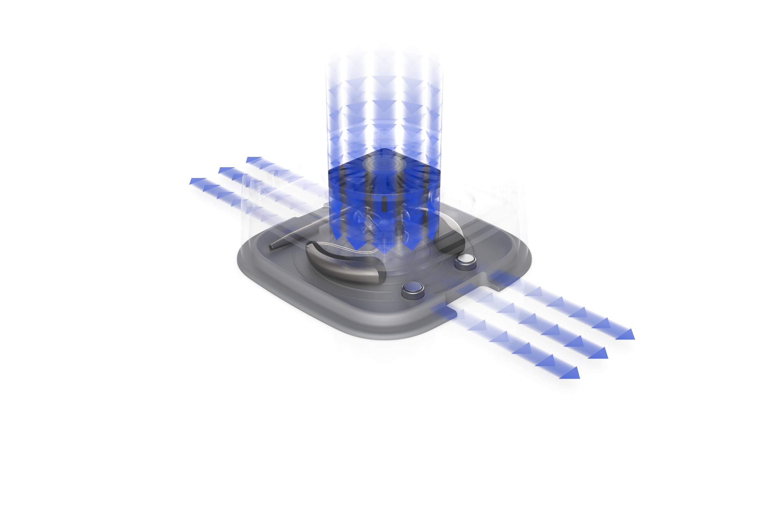 flow-med dry-turbo cd 2.1 UV - Secador de Audífonos - También para Audífonos Recargables - Luz LED UV - Ventilador Eficiente - Secado en 30 Minutos - Dispositivo Médico - Parada Automática - USB-C