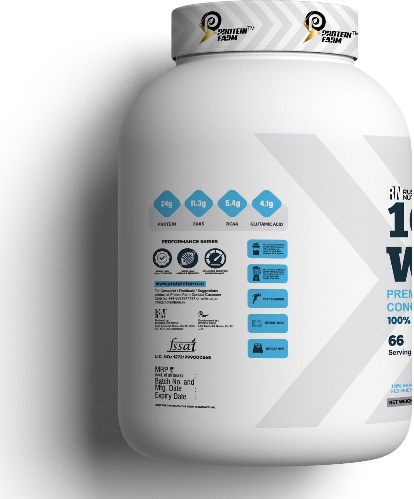 PROTEINFARM 100% WHEY PROTEIN 2KGS chocolate | Blend of Whey Concentrate, Whey Isolate) — Amazon image 8