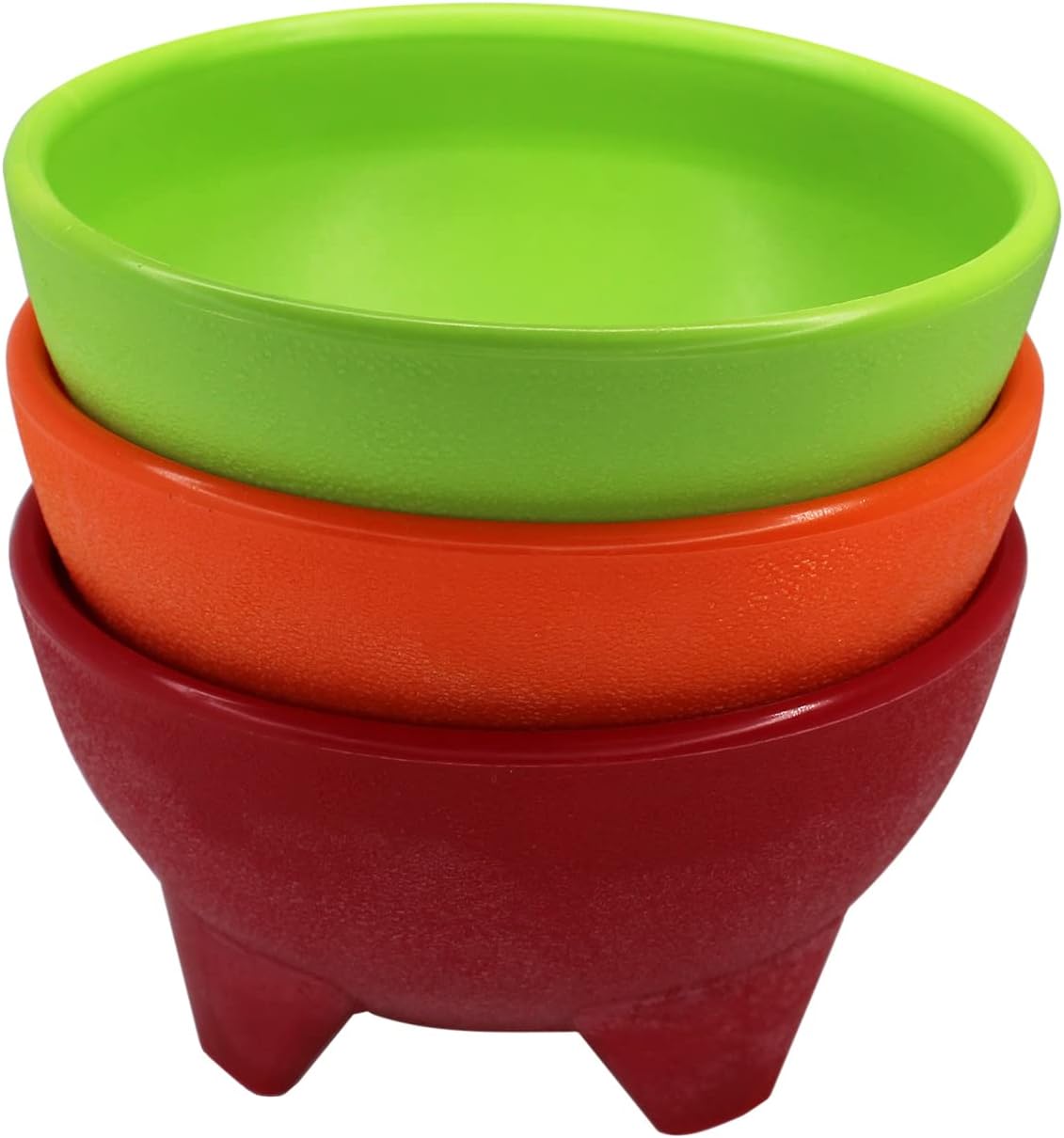 IMUSA USA Plastic Salsa Dishes 3-Piece, Red, Orange, Green IMUSA USA Plastic Salsa Dishes 3-Piece, Red, Orange, Green