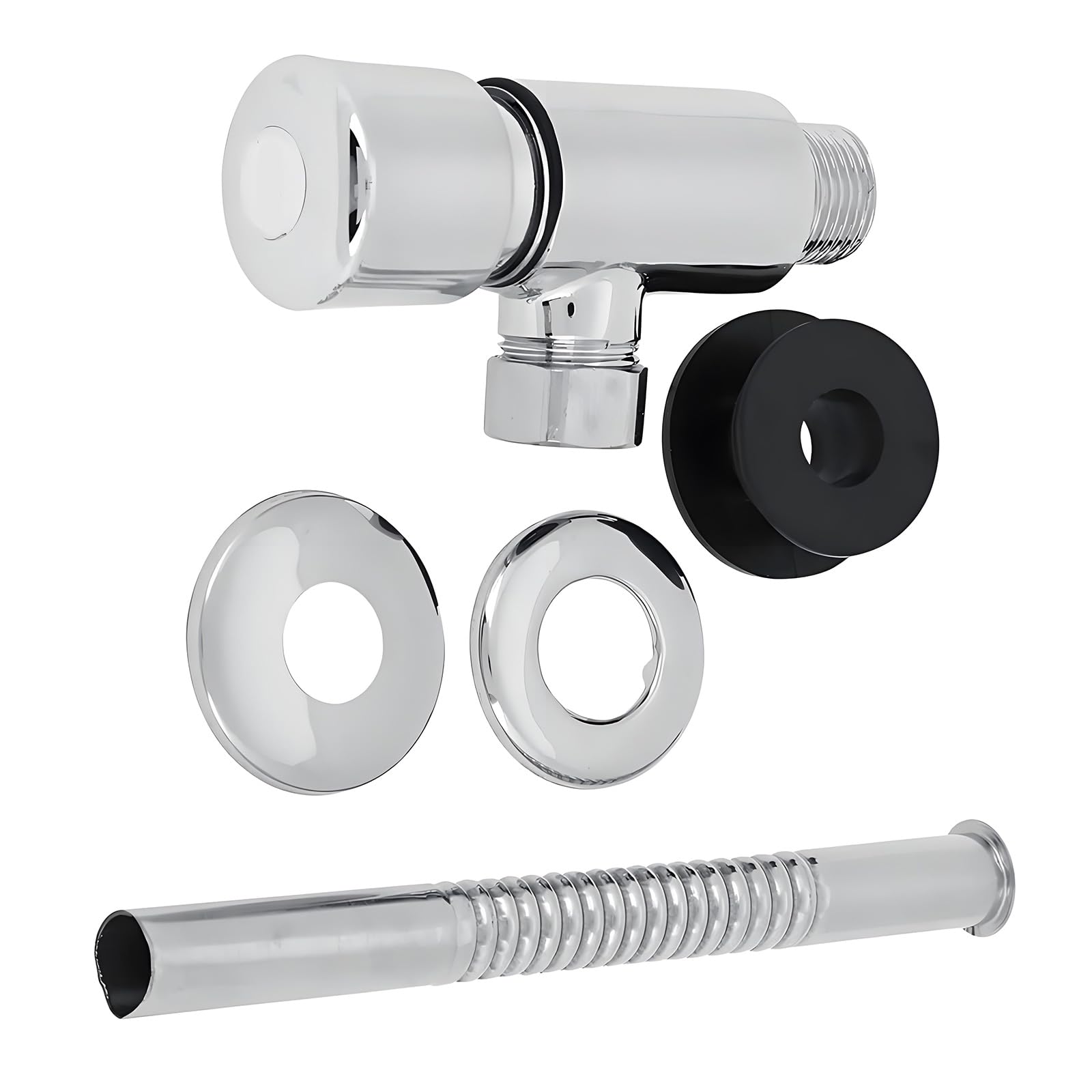 Kokdid Multicolor Urinal Flush Valves Manual Pressure Flush Washer Zinc Alloy Delayed Shut Off Flushes Valves Button For Public Bathrooms Toilets Urinal