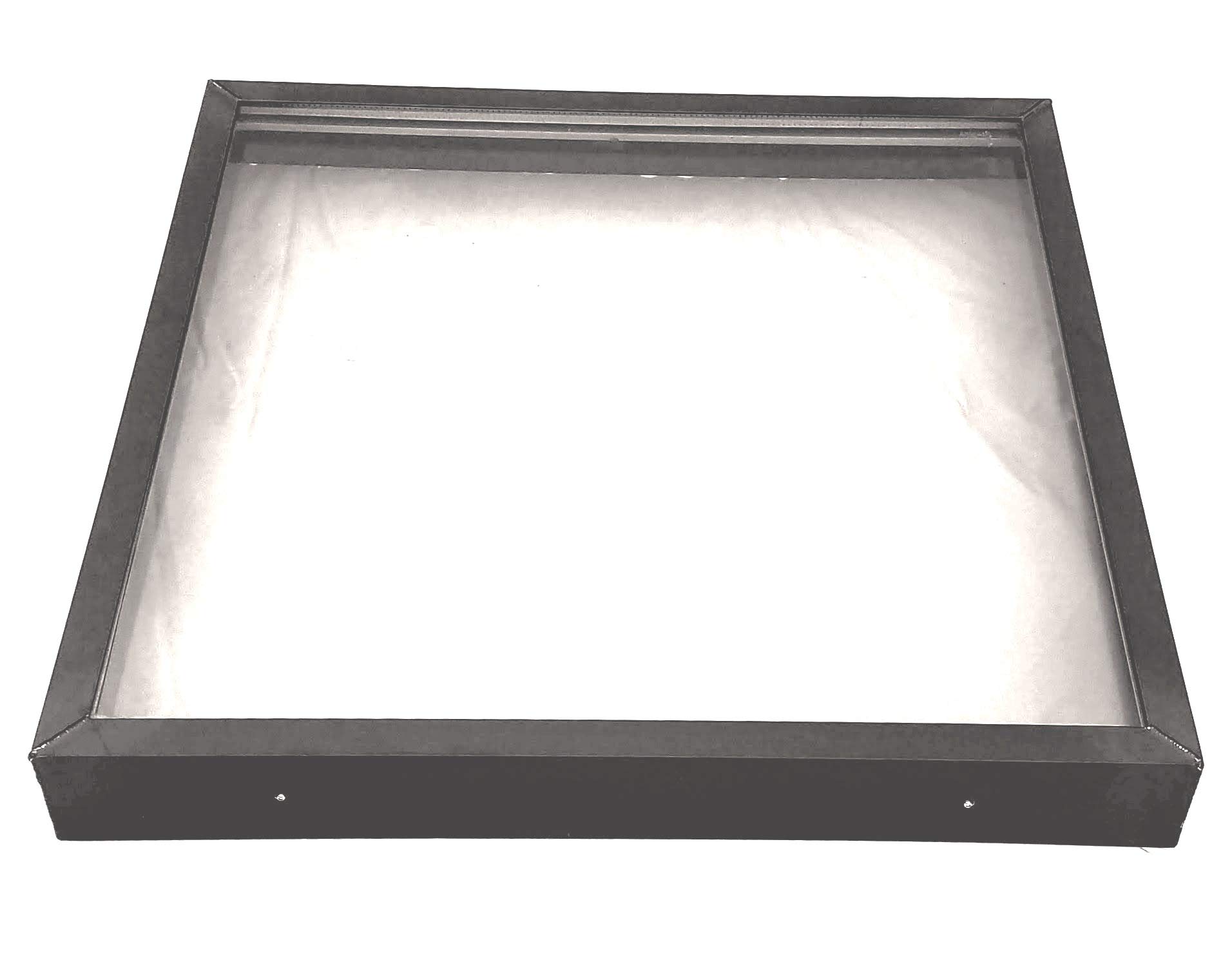 CM3B 24 x 24 Curb Mounted Glass Skylight w/Bronze Insulated Glass, 2" Drop