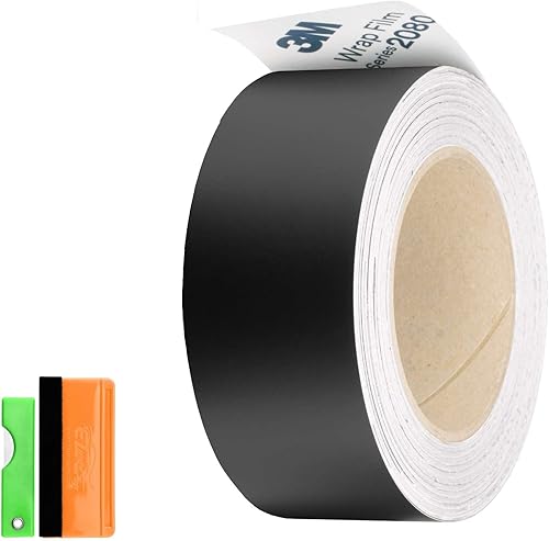 Miniatura 1 de 3M 1080 2080 - Kit de envoltura de vinilo negro mate para quitar cromo, ventana, moldura de puerta, kit de herramientas gratuito de 2 pulgadas x 25