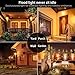 ILC LED Flood Light 30W Outdoor RGB Color Changing, Smart Floodlights RGBW 2700K Warm White & 16 Million Colors, 20 Modes, Grouping, Timing, IP66 Waterproof (2 Pack)